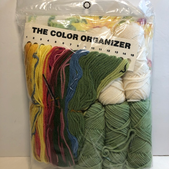 Vintage Needle Treasures Butterfly Bouquet Needlepoint Kit Pillow Flowers - Picture 4 of 6